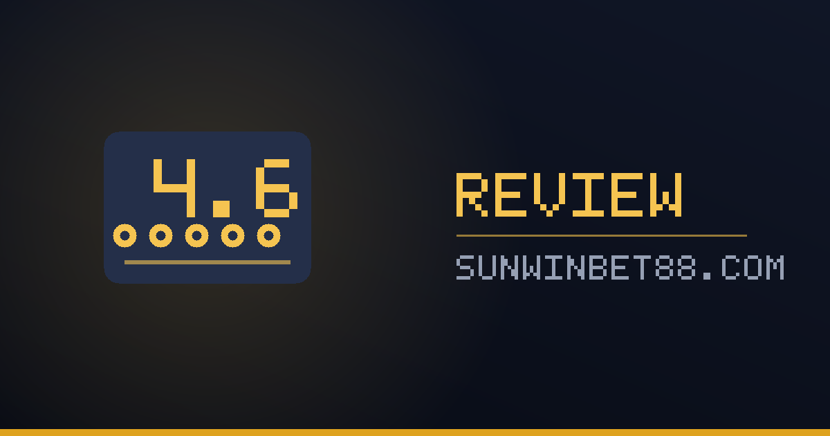 Thẻ điểm đánh giá SunWin 4.6 trên 5